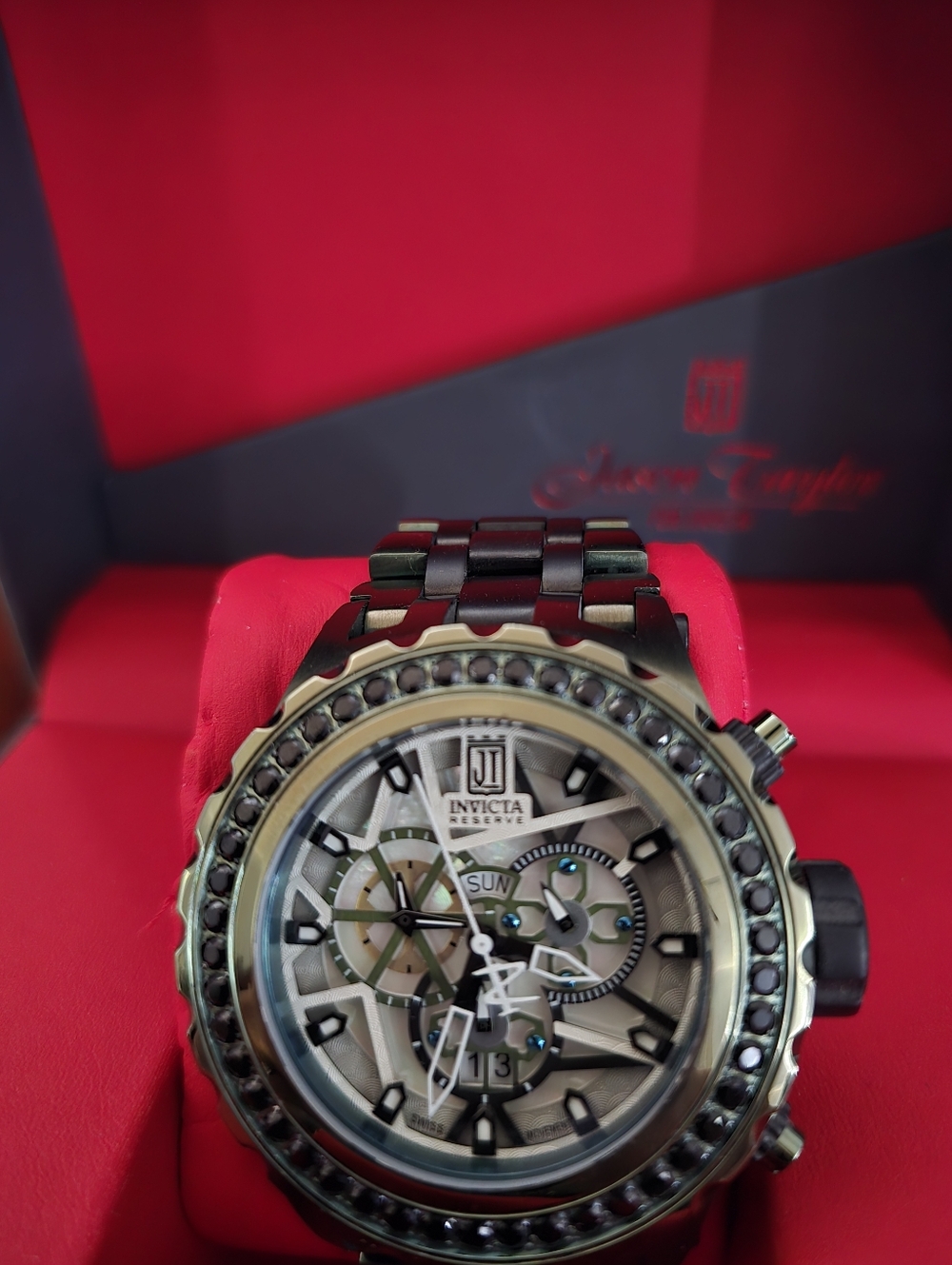 Invicta Green and Black Skeleton Jason Taylor Limited Edition 198/999